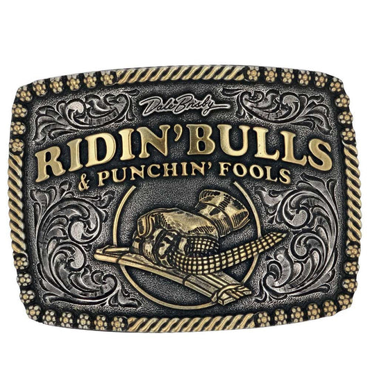 Montana Silversmiths Dale Brisby Bulls & Fools Attitude Buckle