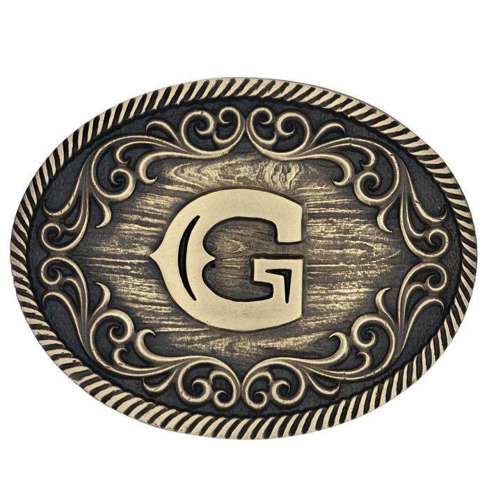 Montana Silversmiths G Initial Belt Attitude Buckle