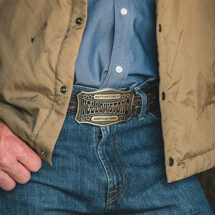 Montana Silversmiths The Y Yellowstone Star Attitude Buckle