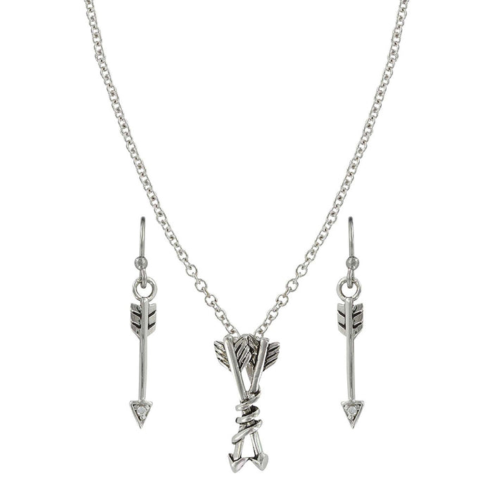 Montana Silversmiths Wanderer Double Arrow Jewelry Set