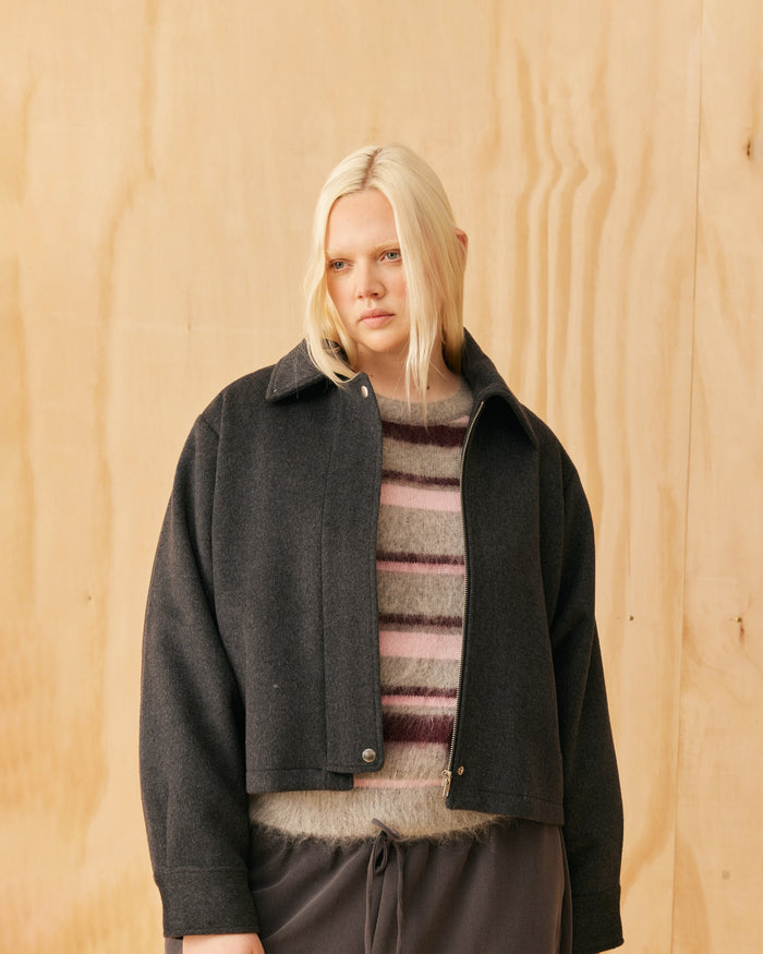 MONTY JACKET  CHARCOAL