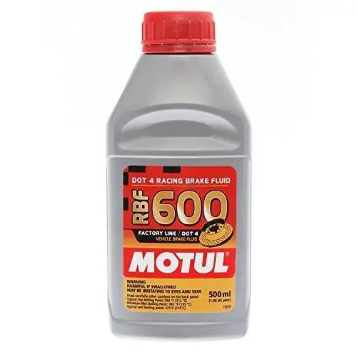 MOTUL RBF 600 Factory Line racing brake fluid, exceeds DOT 4 standards