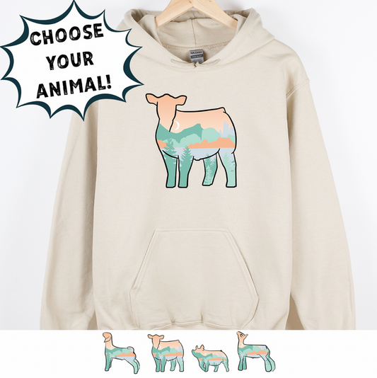 MOUNTAIN ANIMALS - CHOOSE YOUR ANIMAL – Hoodie