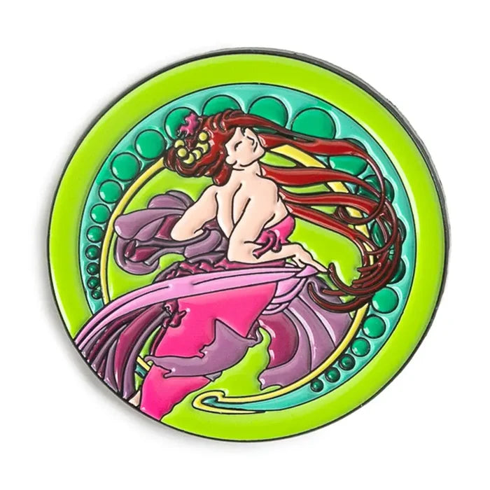 Mucha Dance Enamel Pin