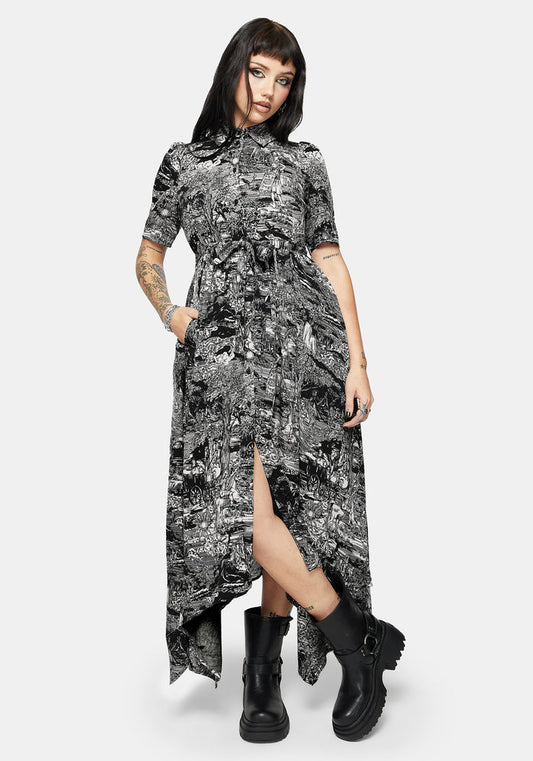 Nara Boudicca Printed Midaxi Dress
