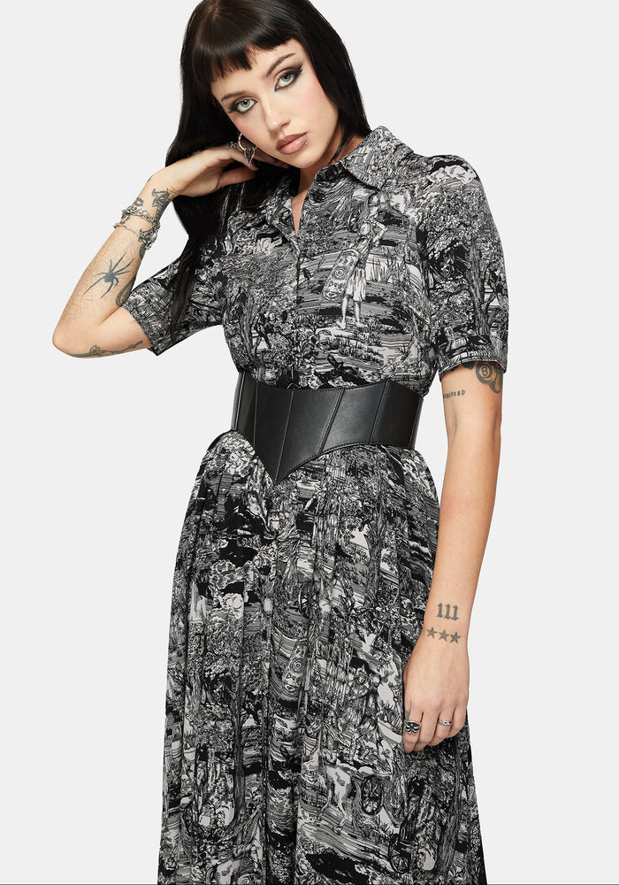 Nara Boudicca Printed Midaxi Dress