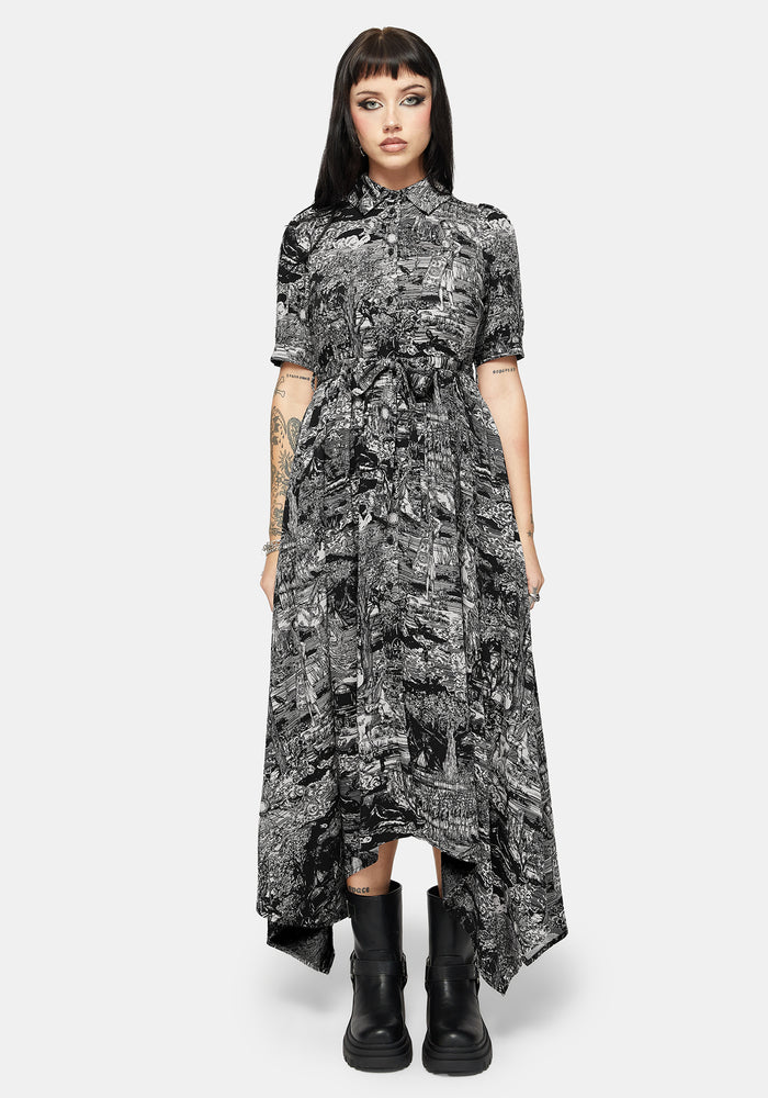 Nara Boudicca Printed Midaxi Dress