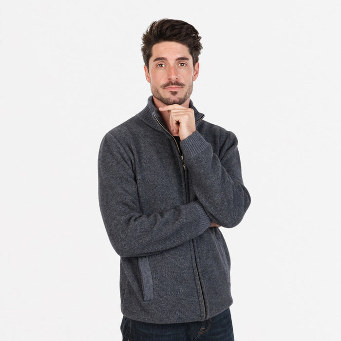 Native World - Men's Textured Full Zip Jacket (NE439) Sky
