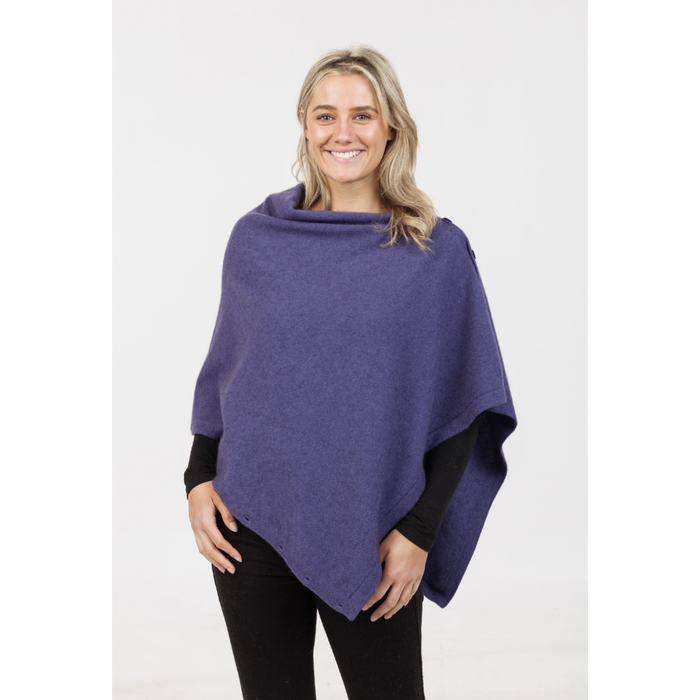 Native World - Merino & Possum Anyway Wrap (NE557)Violet