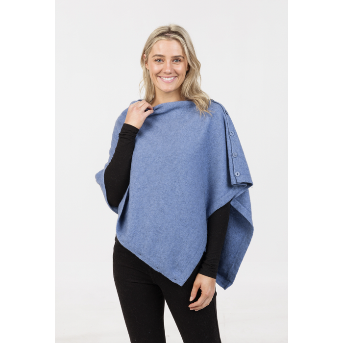 Native World - Merino & Possum Anyway Wrap (NE557)Bluebell