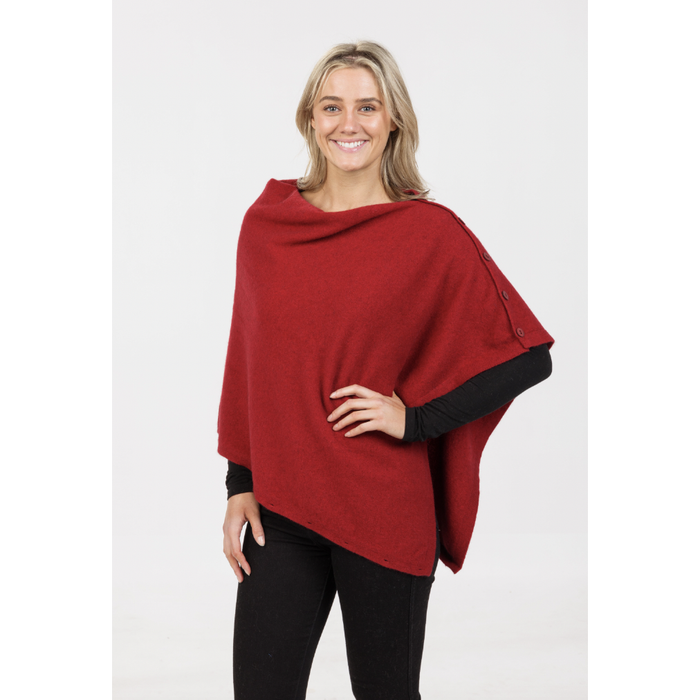 Native World - Merino & Possum Anyway Wrap (NE557)Berry