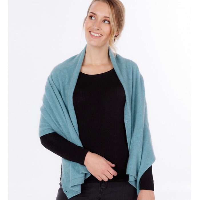 Native World - Merino & Possum Anyway Wrap (NE557)Topaz