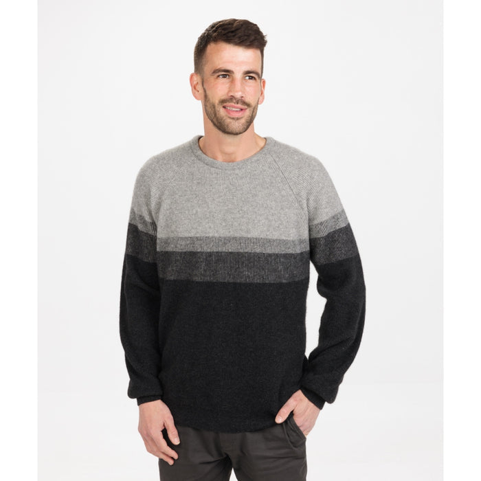 Native World - Mens Gradient Crew (NE432) Silver.