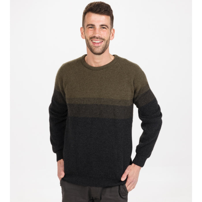 Native World - Mens Gradient Crew (NE432) Fern.