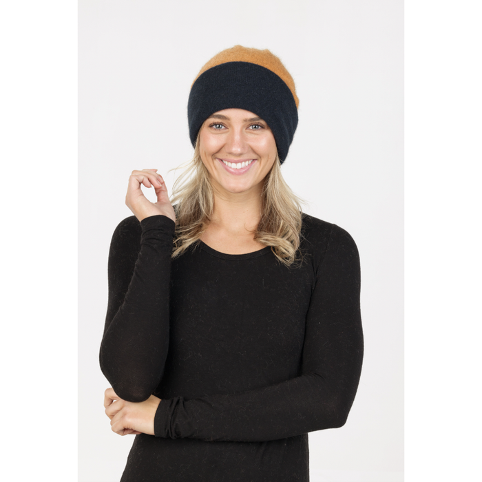 Native World - Merino & Possum Reversible Beanie (NX740)Ginger