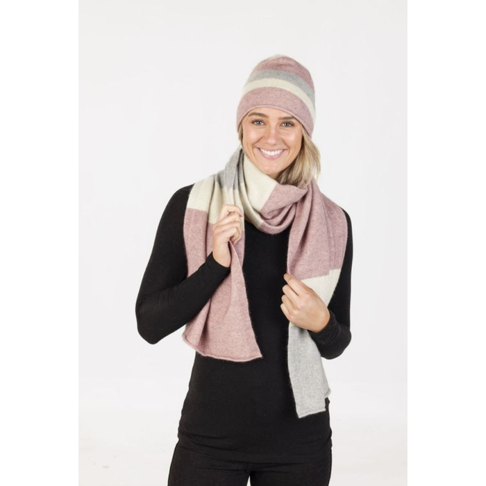 Native World - Possum & Merino Travel Scarf (NX824)Lily Stripe