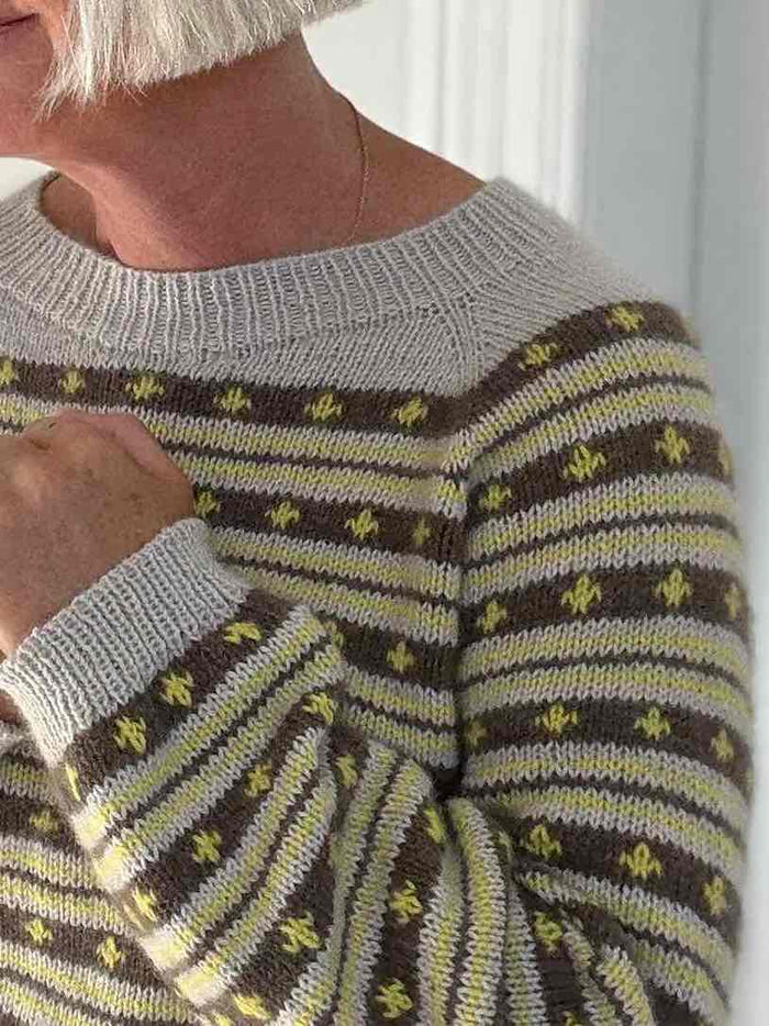 Nautic Sweater by Lenes Knitwear, knitting pattern (UK, NO, DE) Knitting patterns Lenes knitwear