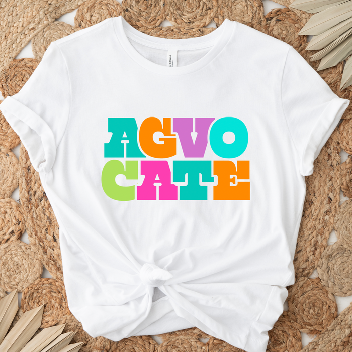 Neon Colorful Agvocate- Bella Canvas T-Shirt