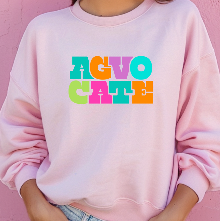 Neon Colorful Agvocate– Crewneck
