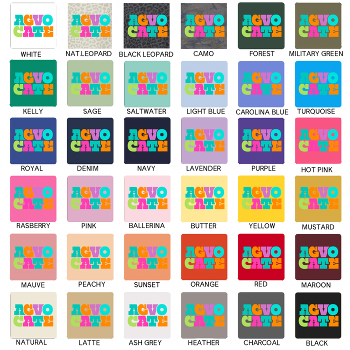 Neon Colorful Agvocate– Infant/Toddler/Youth