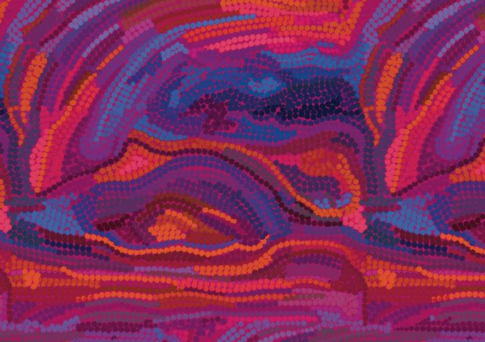 Neon Salts - Aboriginal Art Print