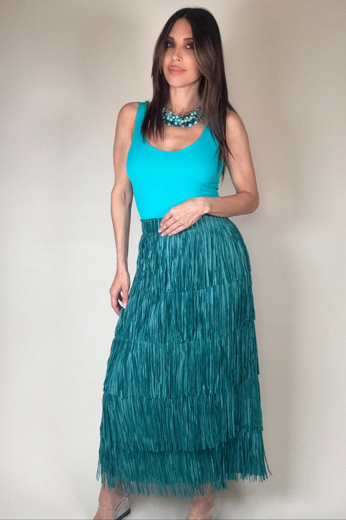 Style the Harper Teal Statement Necklace exclusively at Born To Glam