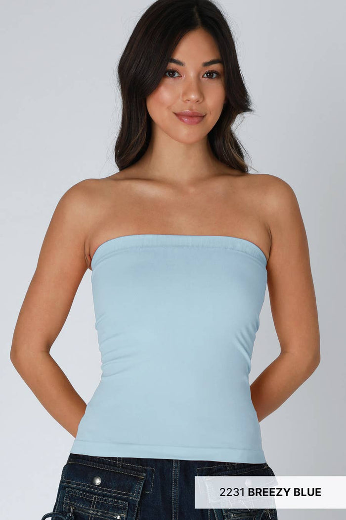Style the Niki Biki Two Layer Tube Top exclusively at Born To Glam
