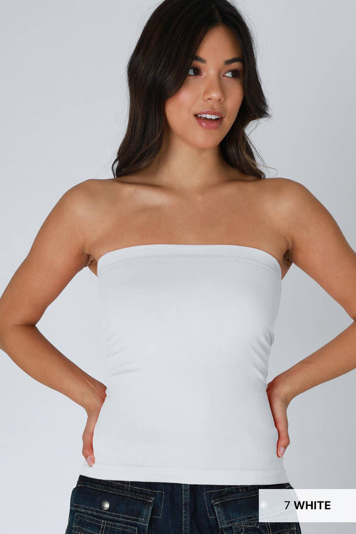 Style the Niki Biki Two Layer Tube Top exclusively at Born To Glam