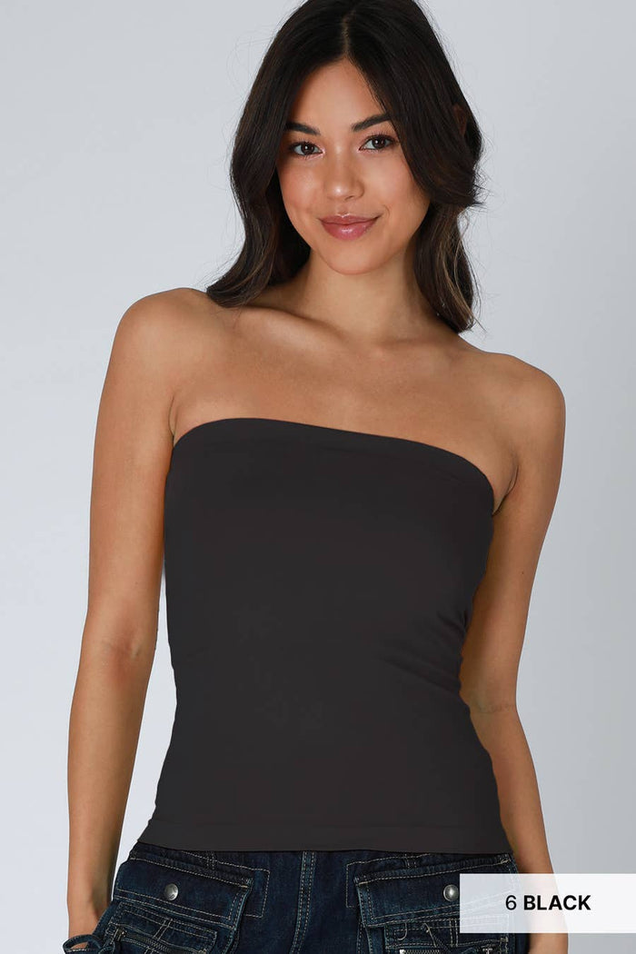 Style the Niki Biki Two Layer Tube Top exclusively at Born To Glam