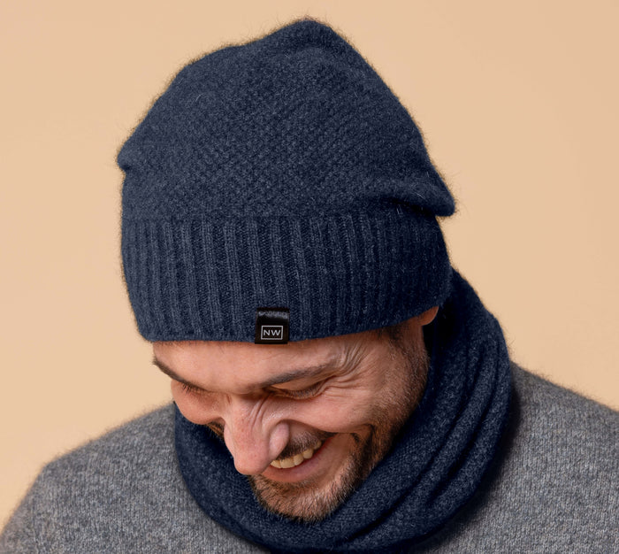 Noble Wilde - Merino & Possum Moss Monti Accessory Set (Scarf & Beanie)