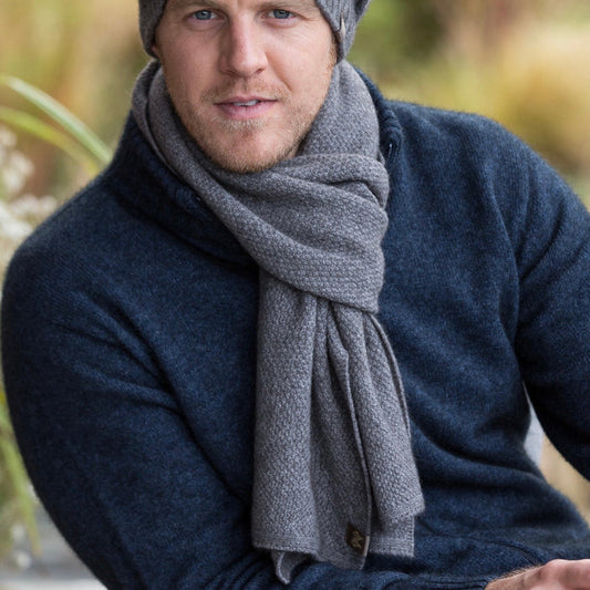 Noble Wilde - Merino & Possum Moss Monti Scarf