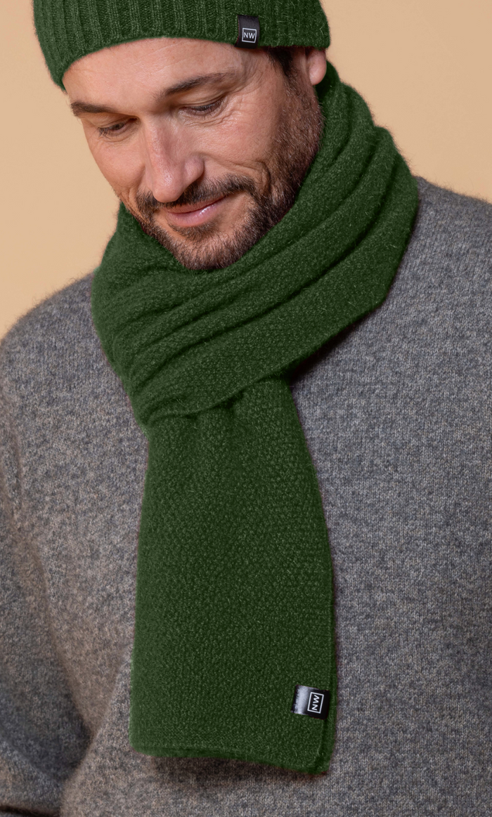 Noble Wilde - Merino & Possum Moss Monti Scarf