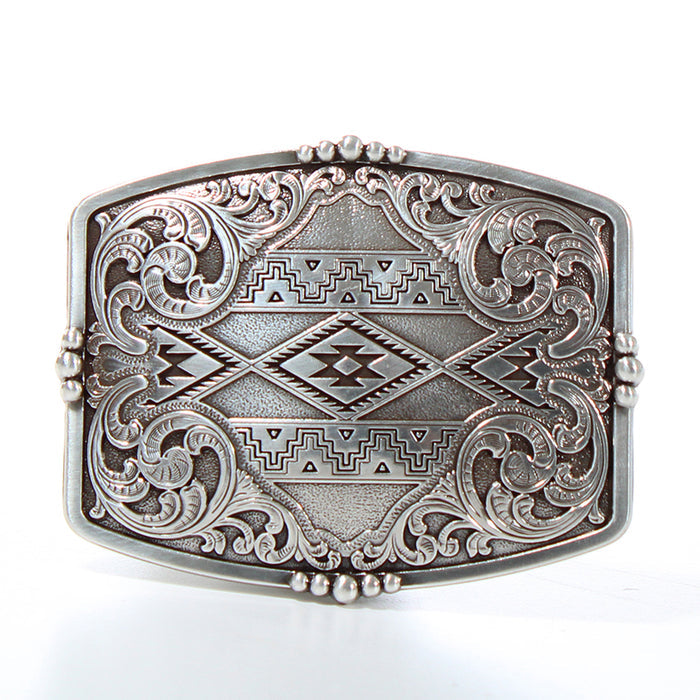 Nocona Aztec Floral Belt Buckle