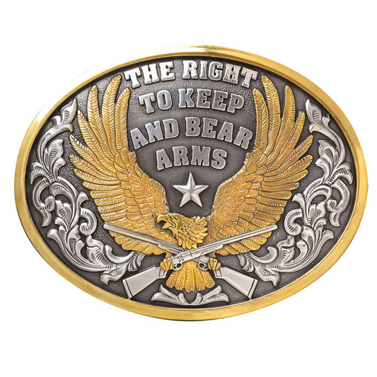 Nocona Bear Arms Belt Buckle