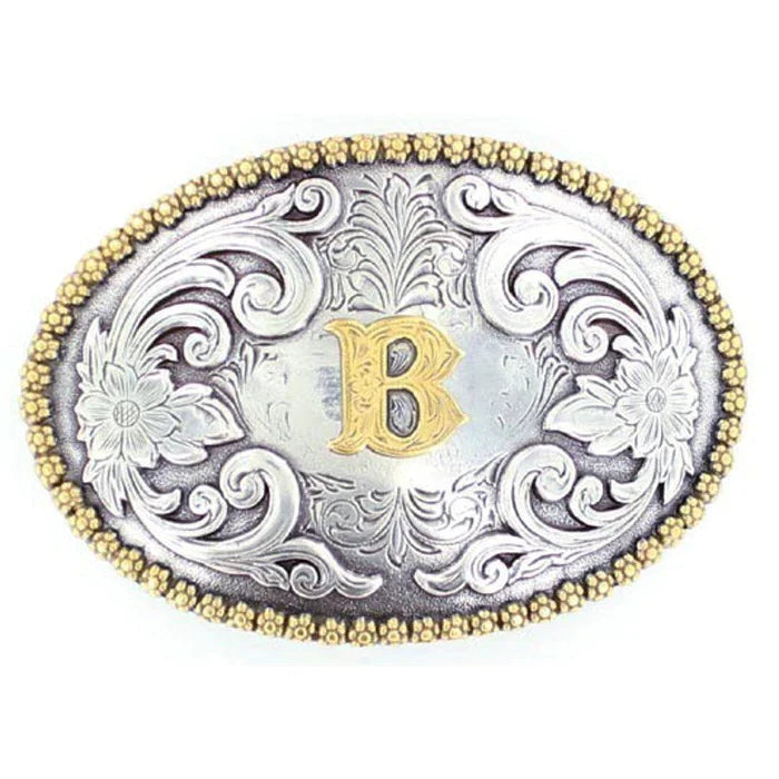 Nocona Initial B Belt Buckle