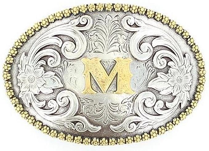 Nocona Initial M Belt Buckle
