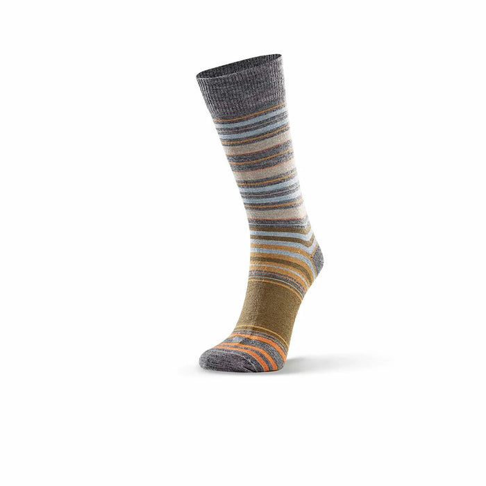 Norsewear - Merino Varied Stripe Sock-Grey Mix