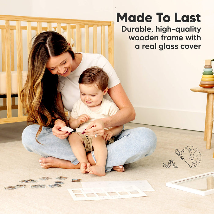 Made To Last
Durable, high-quality wooden frame with a real glass cover