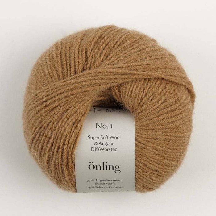 Önling No 1: Luxury Merino - Angora blend yarn - Camel brown / Bolsana (018)