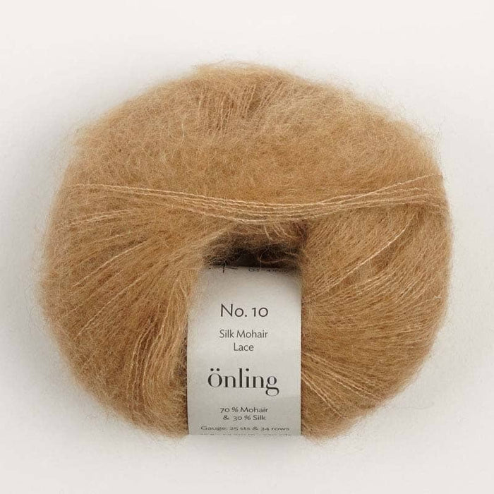 Önling No 10: Luxurious and exquisite silk mohair - Camel brown (018)