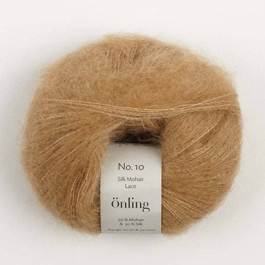 Önling No 10: Luxurious and exquisite silk mohair - Camel brown (018)