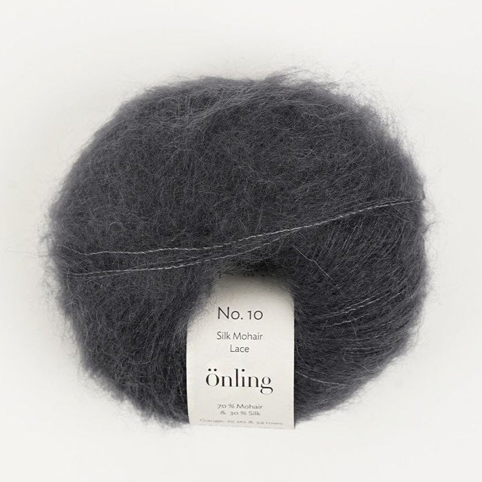 Önling No 10: Luxurious and exquisite silk mohair - Charcoal Grey (011) / (D154)