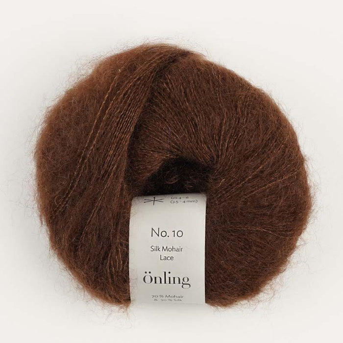 Önling No 10: Luxurious and exquisite silk mohair - Coffee brown (026)