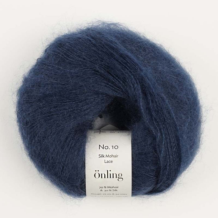 Önling No 10: Luxurious and exquisite silk mohair - Navy blue (117)