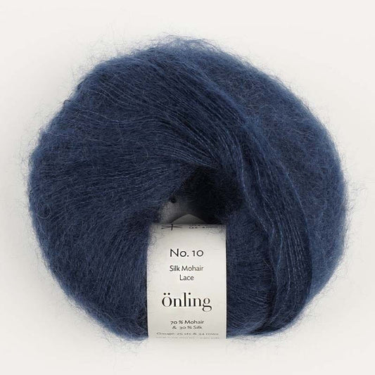 Önling No 10: Luxurious and exquisite silk mohair - Navy blue (117)
