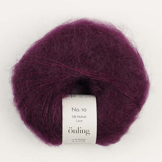 Önling No 10: Luxurious and exquisite silk mohair - Plum (008)