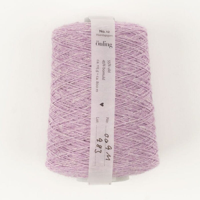 Önling No 12: All - season wool and cotton blend yarn - Lilac melange (009m)