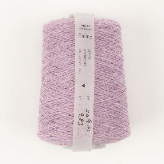 Önling No 12: All - season wool and cotton blend yarn - Lilac melange (009m)