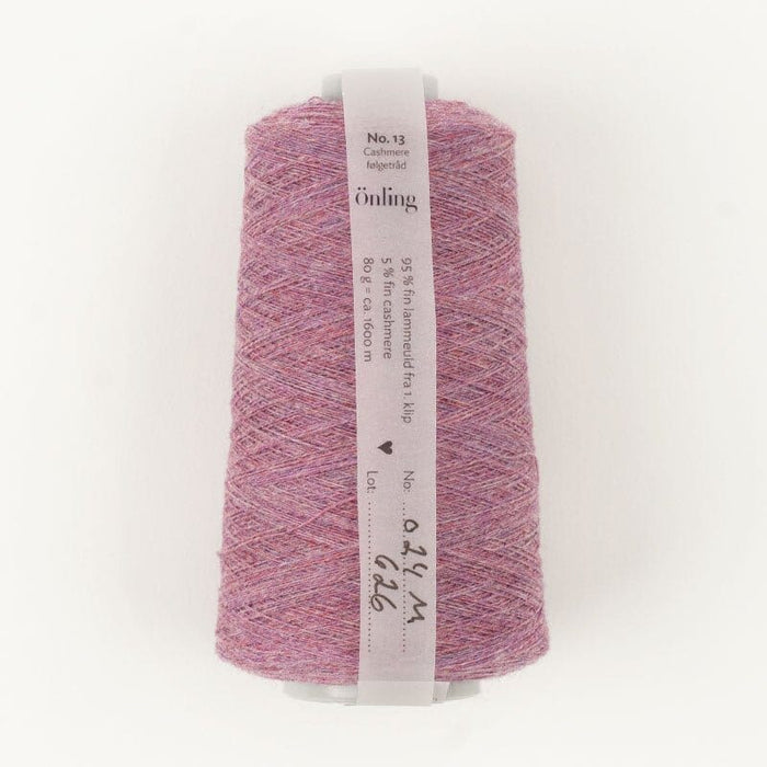 Önling No 13: Companion yarn cob - web weight - Light plum melange (024m)