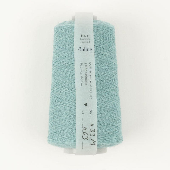Önling No 13: Companion yarn cob - web weight - Turquoise melange (033m)